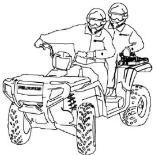 POLARIS Sportsman 500 Touring Quadricycle (2008) - Conduite avec un passager - 3