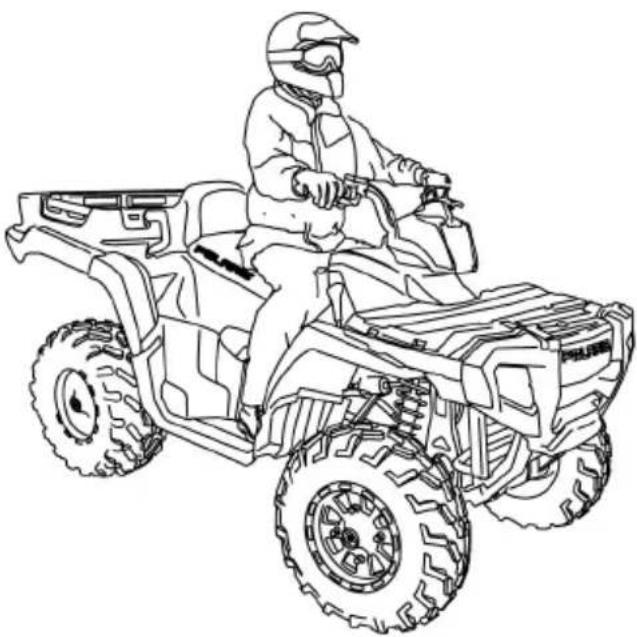 POLARIS Sportsman 500 Touring Quadricycle (2008) - UTILISATION DU VÉHICULE Procédures de conduite - 1