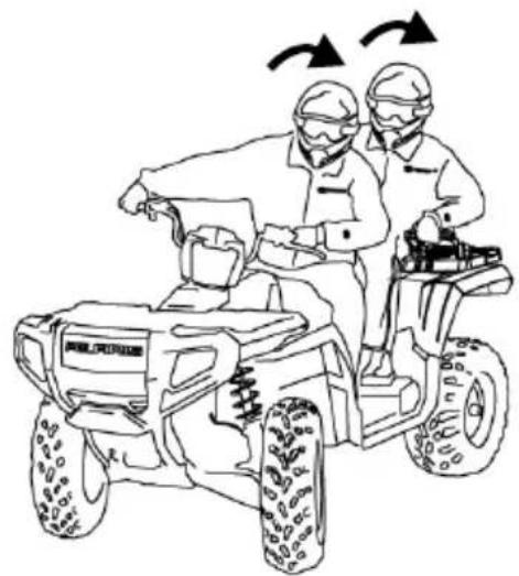 POLARIS Sportsman 500 Touring Quadricycle (2008) - Changements de direction du véhicule - 1