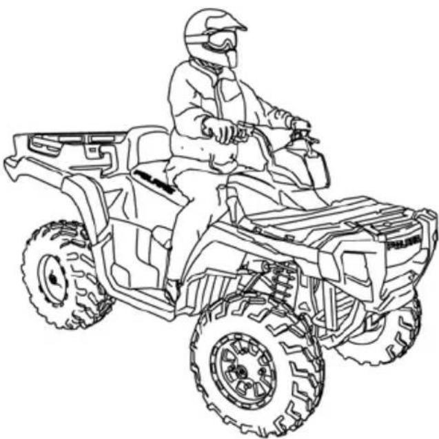 POLARIS Sportsman 500 X2 Quadricycle (2007) - UTILISATION DU VÉHICULE Procédures de conduite - 1