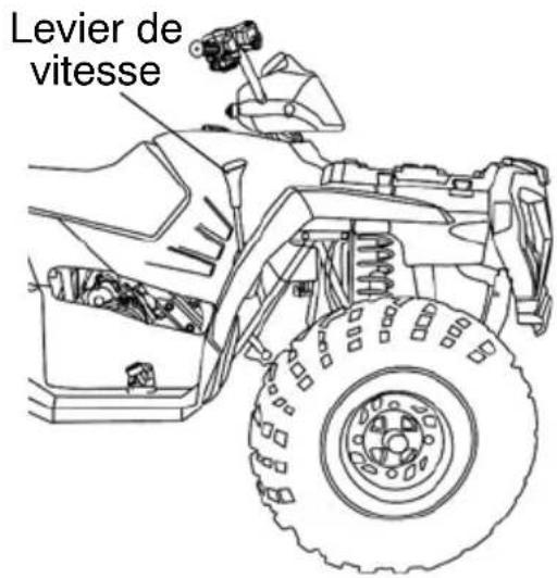 POLARIS Sportsman 500 X2 Quadricycle (2007) - CARACTÉRISTIQUES ET COMMANDES Levier de vitesses de la transmission automatique - 1
