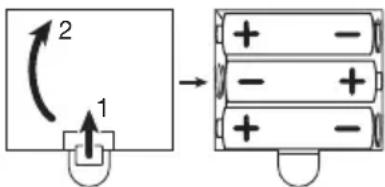 BEURER BS 45 - Inserting the batteries - 1