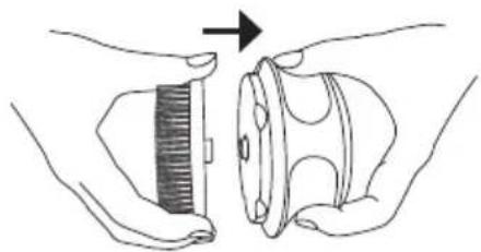 BEURER FC 55 - Scelta e applicazione dell'accessorio spazzola - 1
