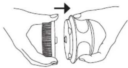 BEURER FC 55 - Choisir et placer un embout de brosse. - 1