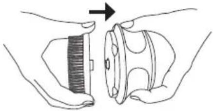 BEURER FC 55 - Choosing and fitting a brush attachment - 1