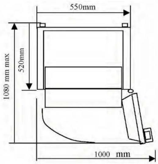 HAIER HFZ136AA - Afmetingen: - 1