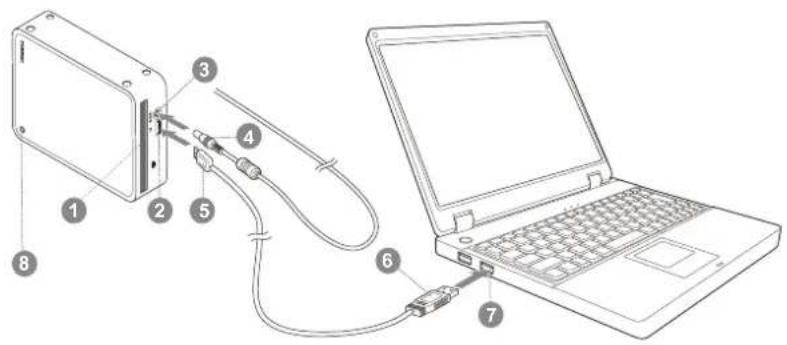 TOSHIBA HDWC340EK3JB - Het schijfstation op de computer aansluiten - 1