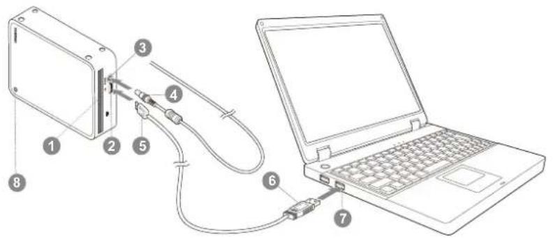 TOSHIBA HDWC340EK3JB - Sürucünün bilgisayariniza baglanması - 1