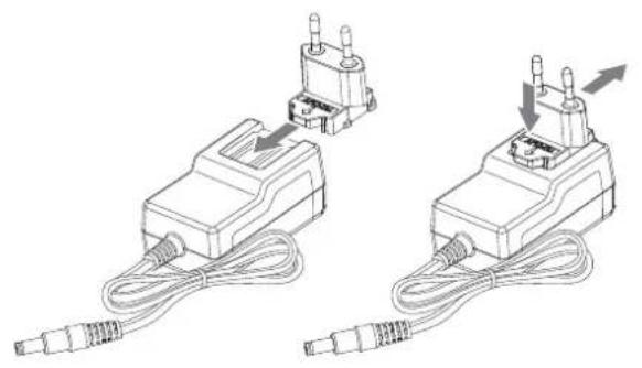 TOSHIBA HDWC340EK3JB - Installation et retrait des prises interchangeables - 1
