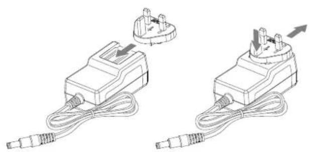 TOSHIBA HDWC340EK3JB - Installation et retrait des prises interchangeables - 2