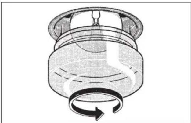 Fulgor Milano QO 6009 PT X - Replacing the oven light - 1