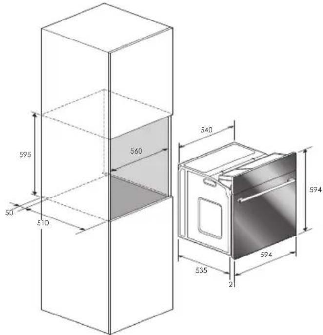 Fulgor Milano QO 6009 PT X - Einbau des Backofens - 2