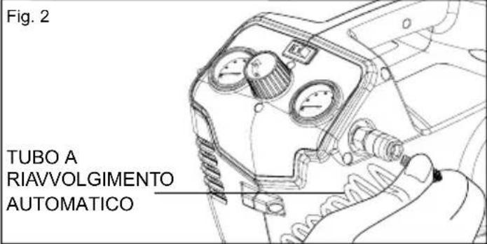 GREENWORKS GD24AC - MONTARE IL TUBO DELL'ARIA SUL COMPRESSORE - 1