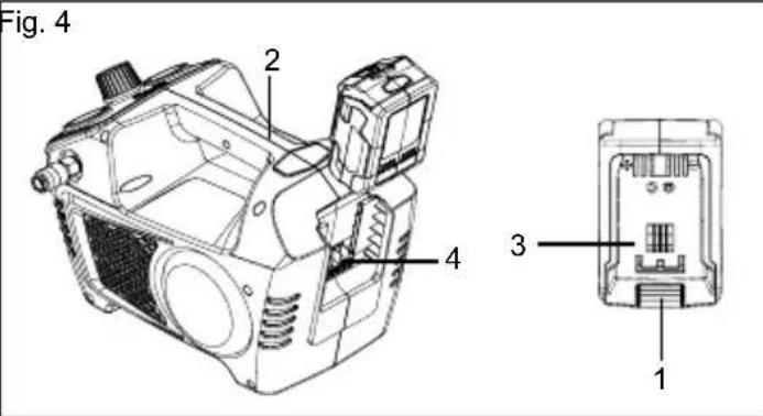 GREENWORKS GD24AC - Per rimuovere (Vedere la Figura 2.) - 1
