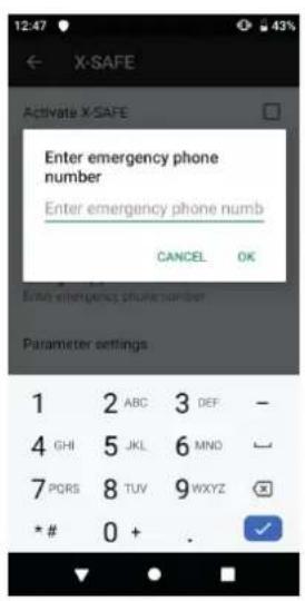 CROSSCALL CoreM4 Go - Abrir a aplicação X-SAFE - 2
