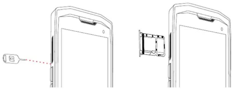 CROSSCALL CoreM4 Go - INSTALAR O CARTÃO SIM - 1