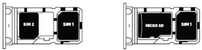 SIM 2 SIM 1 MICRO SD SIM 1