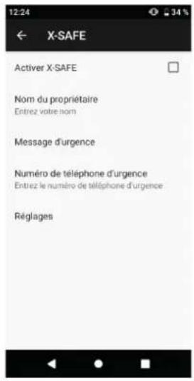 CROSSCALL CoreM4 Go - ÉTAPE 1: PARAMÈTRES X-SAFE - 1
