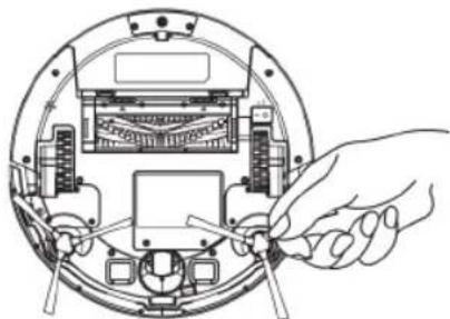 SOLAC LUCID i10 - MONTAGEM DAS ESCOVAS LATERAIS: - 1