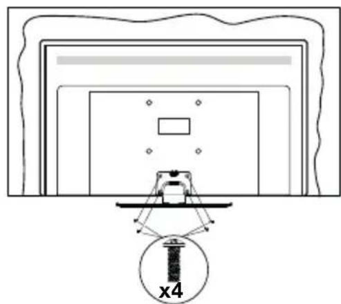 PANASONIC TX58HXW584 - Assembling the pedestal - 3