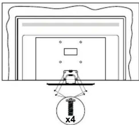 PANASONIC TX58HXW584 - Aufstellung des Ständer - 3
