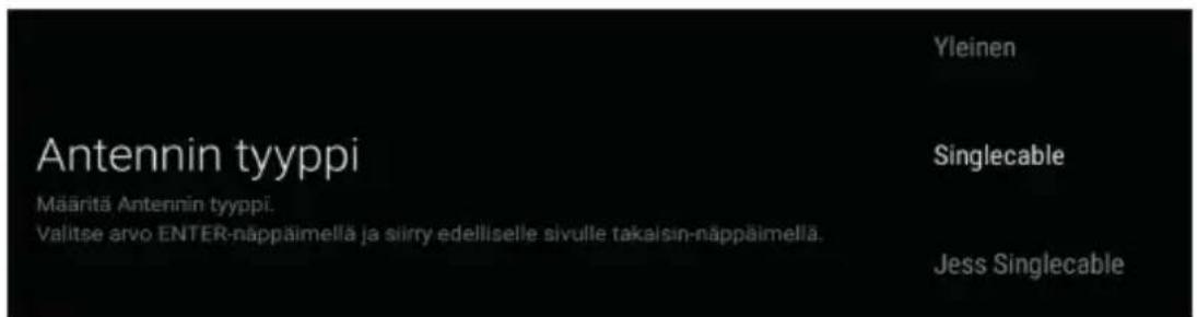 PANASONIC TX65HX700 - Antennityyppi - Unicable - 1