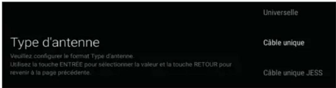 PANASONIC TX65HX700 - .1.3. Type d'Antenne - Unicable - 1