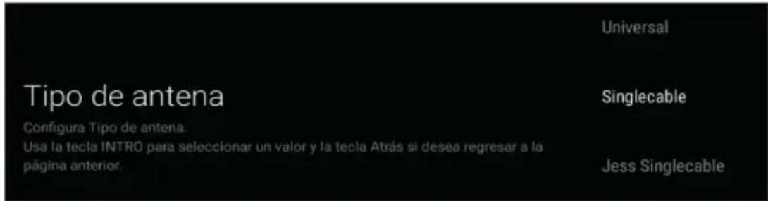 PANASONIC TX65HX700 - Tipo de Antena - Unicable - 1