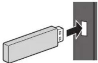 PANASONIC TX24GW324 - ■ So schließen Sie den USB-Flash-Speichen an oder entfernen ihn: - 1
