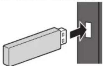 PANASONIC TX24GW324 - ■ Pour insérer ou retirer la clé USB - 1