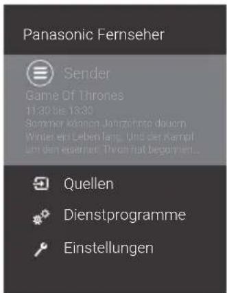 PANASONIC TX24GW324 - Wählen Sie das Menü aus. - 1