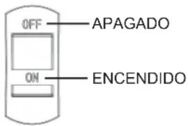 OFF APAGADO ON ENCENDIDO