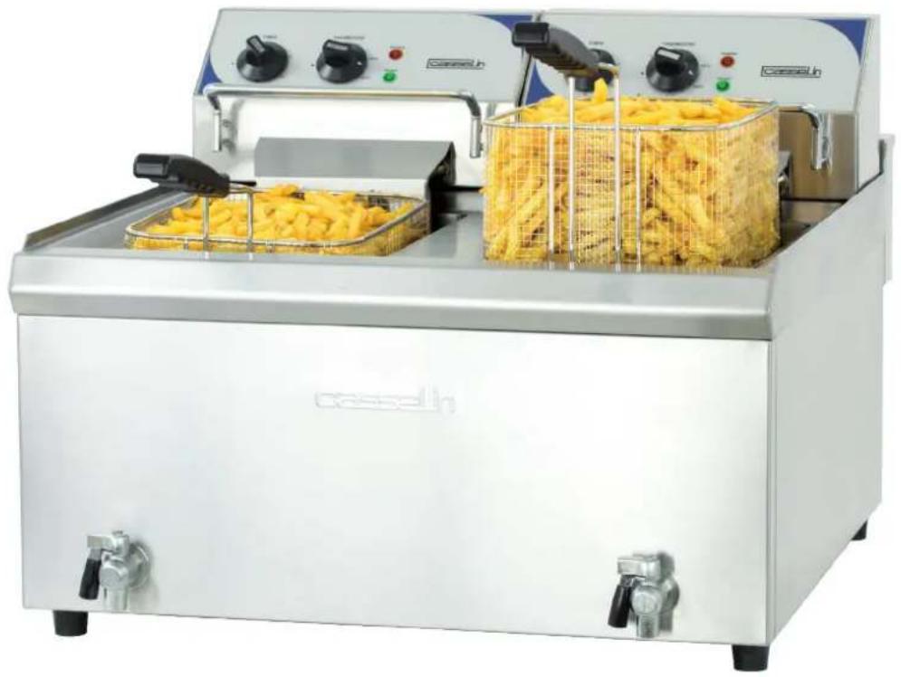 Casselin CFEV10TB - ELECTRIC DEEP FRYER WITH DRAIN TAP HIGHT EFFICIENCY - 1