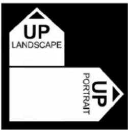 UP LANDSCAPE PORTRAIT UP