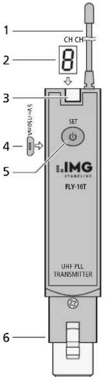 IMG STAGE LINE FLY16T - Système de transmission sans fil pour des signaux audio - 1