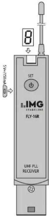 IMG STAGE LINE FLY16R - Système de transmission sans fil pour des signaux audio - 2