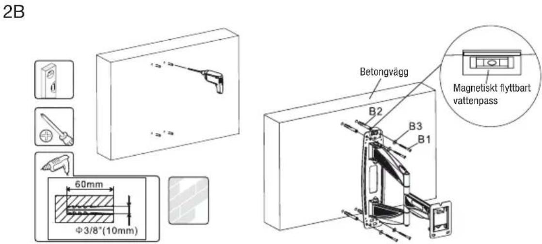 Biltema 24778 - VÄGGFÄSTE, ARM VEGGFESTE, ARM SEINÄTELINE, VARSI VÄGBESLAG, ARM - 3