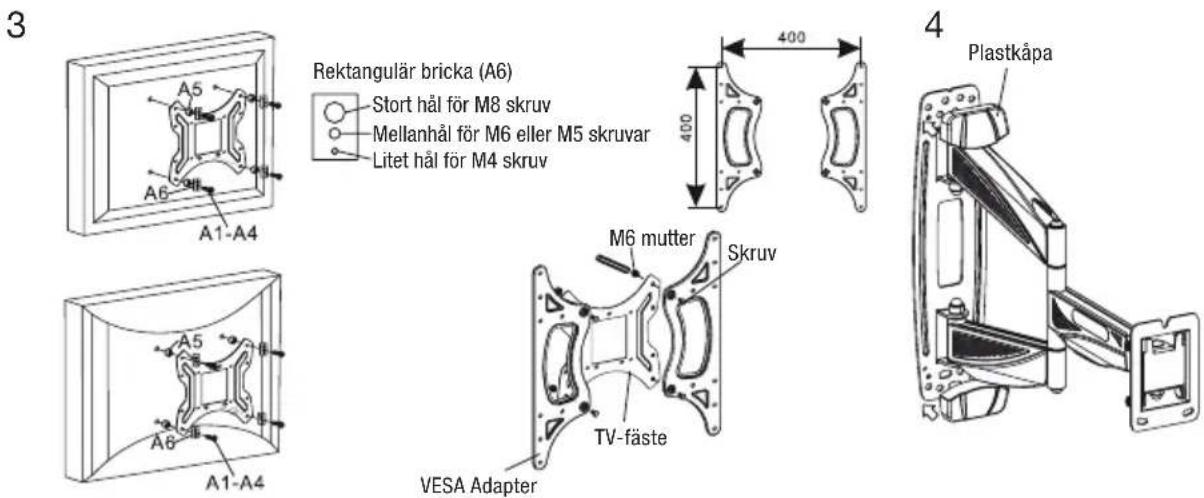 Biltema 24778 - VÄGGFÄSTE, ARM VEGGFESTE, ARM SEINÄTELINE, VARSI VÄGBESLAG, ARM - 4