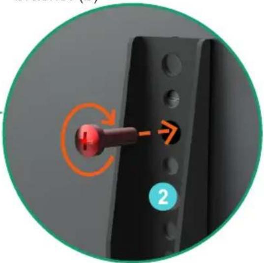Yealink MeetingBoard - Install wall-mounted bracket (b) on the back of the endpoint - 5