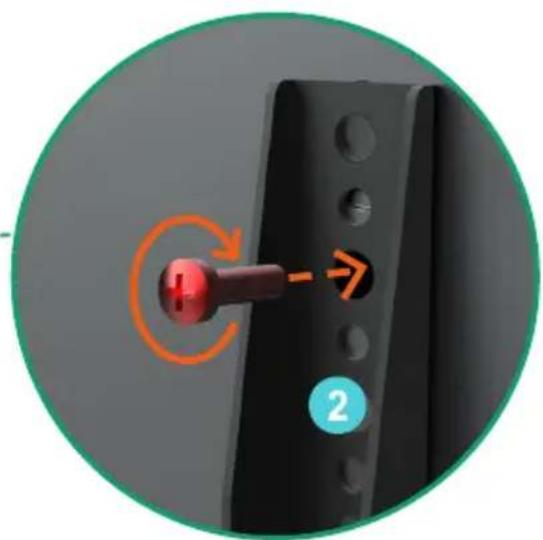 Yealink MeetingBoard - Installieren Sie die Wandhalterung (b) auf der Rückseite des Geräts - 4