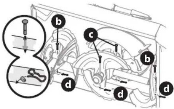 TROY-BILT Arctic Storm 30 - PASADORES DE CUCHILLA DE REPUESTO PARA EL SOPLADOR DE NIEVE DE 3 ETAPAS - 3