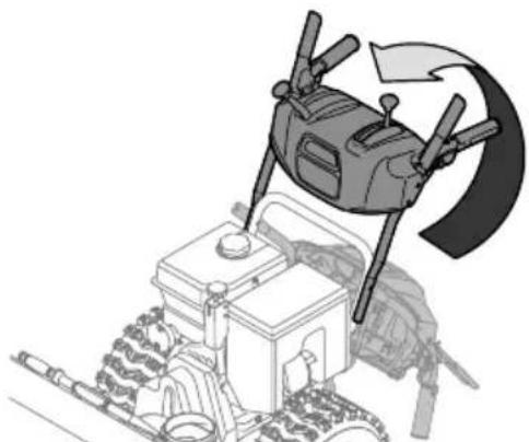 TROY-BILT Storm 2440 - MONTAJE DE LA MANIJA - 3
