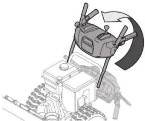 TROY-BILT Arctic Storm 34 - Montaje de la Manija - 4