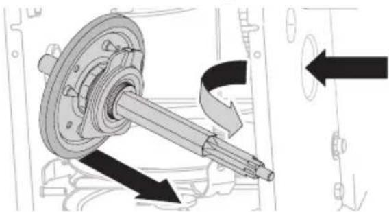 TROY-BILT Arctic Storm 34 - DÉMONTAGE DE LA ROUE DE FRICTION (MODÈLES 600 À PLUSIEURS VITESSES ET SANS MANETTES DE DIRECTION DES ROUES) - 3