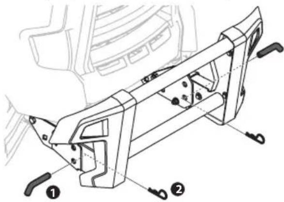 TROY-BILT Super Bronco 46 XP - INSTALACIÓN DE LA PROTECCIÓN DEL CEPILLO FASTATTACH™ (SI SE INCLUYE) - 2