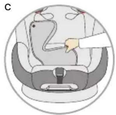 Osann One 360 - Stowing the 5-point seat belt for size class 100-150 cm - 3
