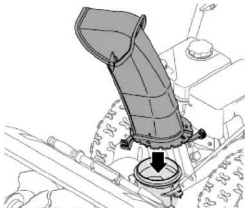 TROY-BILT Storm 2600 - CONTROL DE ROTACION DEL CANAL DE MONTAJE LATERAL C/ INCLINACION MANUAL - 2