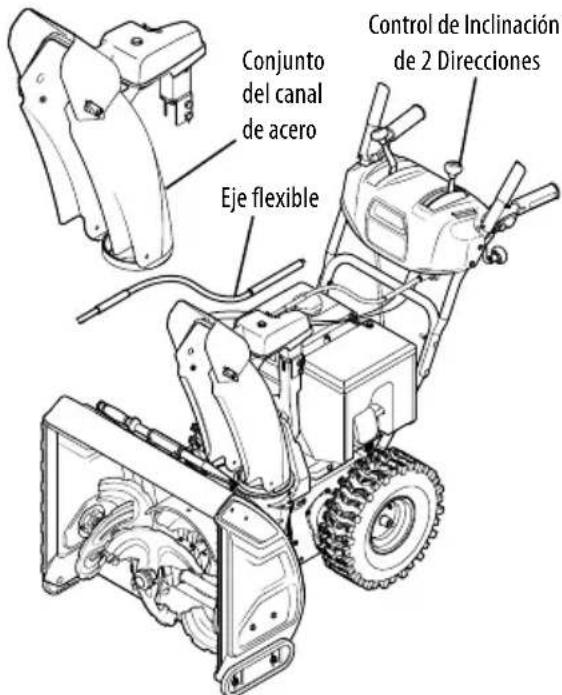 TROY-BILT Storm 2600 - CONTROL DEL CANAL SUPERIOR (EJE FLEXIBLE) C/ CANAL DE ACEROY CONTROL DE INCLINACION DE 2 DIRECCIONES - 1