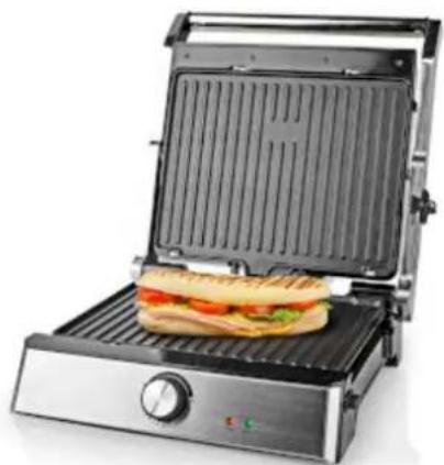 NEDIS KAGR151FSR - W | 29 x 23 cm | contrôle automatique de la température | acier / plastique - 3