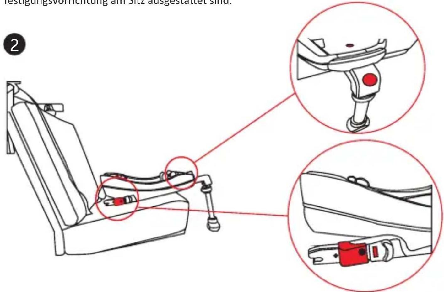 Osann Jet - Lösen Sie die Schultergurte und stellen Sie die Höhe der Kopfstütze ein - 4